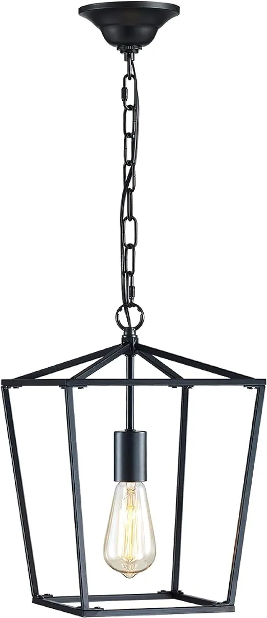 4-Bulb Iron Cage Chandelier