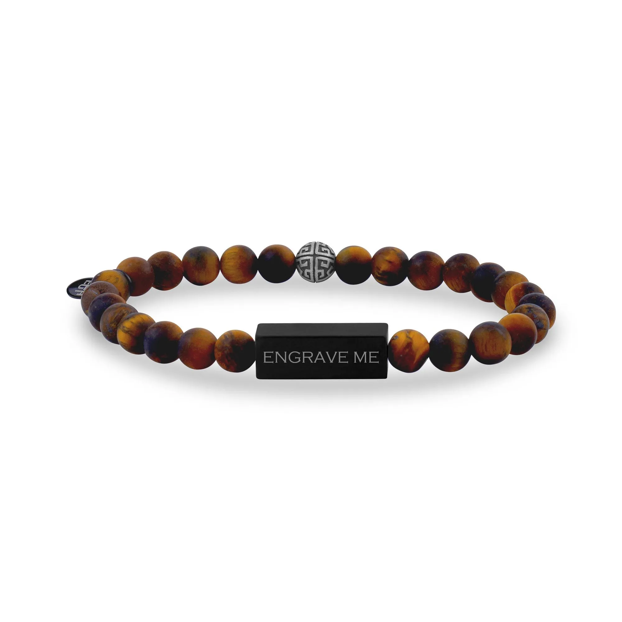 6mm Matte Tiger Eye Bead Bracelet