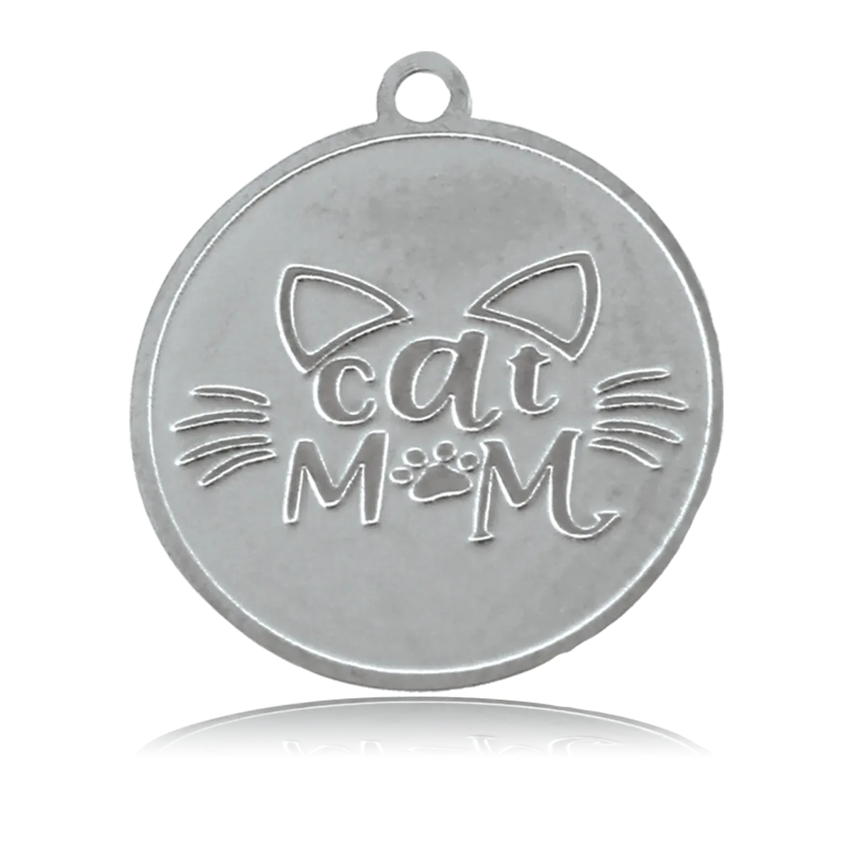 Cat Mom Charm with Blue Opal Jade Charity Bracelet