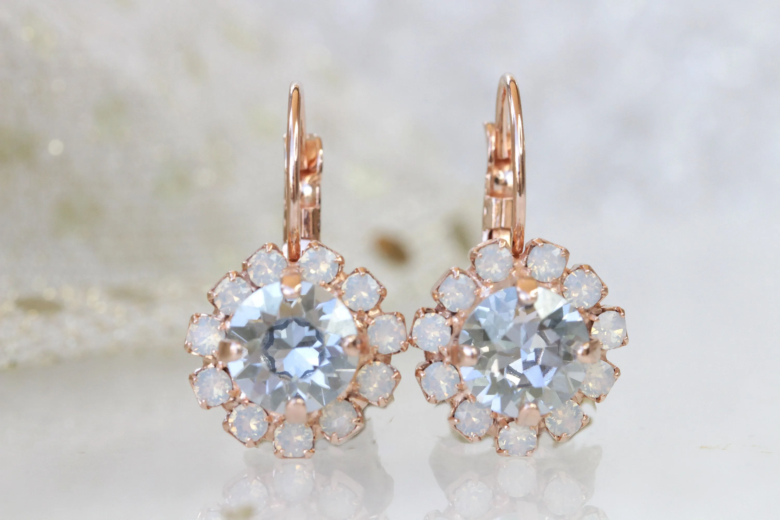 DUSTY BLUE Bridesmaid EARRINGS Set Of 5