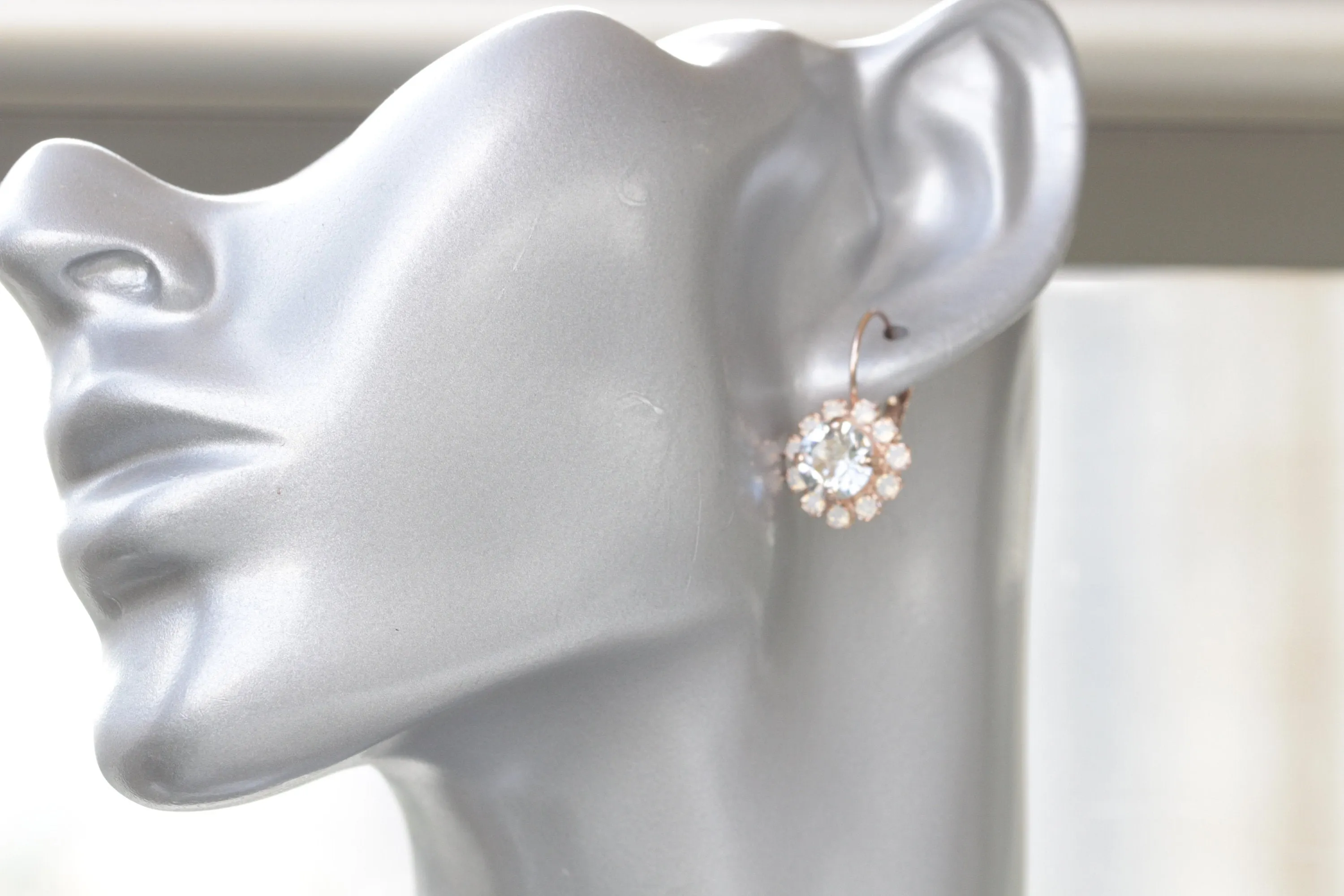 DUSTY BLUE Bridesmaid EARRINGS Set Of 5