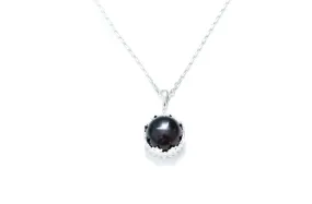Elegant Red Princess Crown Amber Pendant - Sterling Silver, Cherry Red Baltic Amber