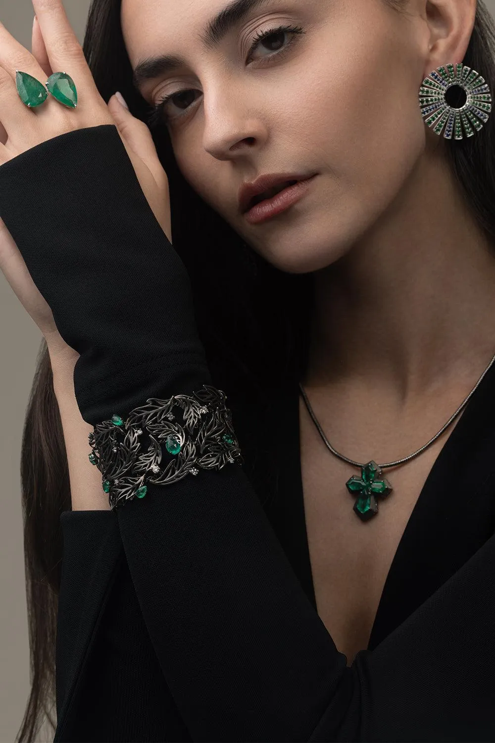 Emerald Botanica Bracelet