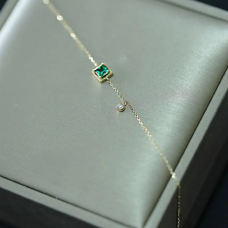 Emerald Chain Bracelet