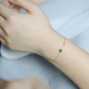 Emerald Chain Bracelet