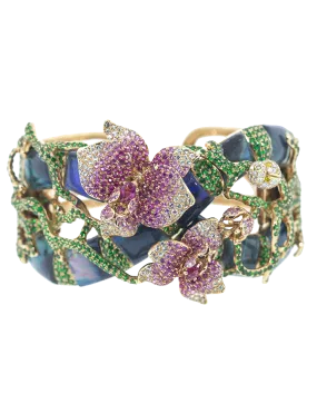 Flower Cuff Bracelet