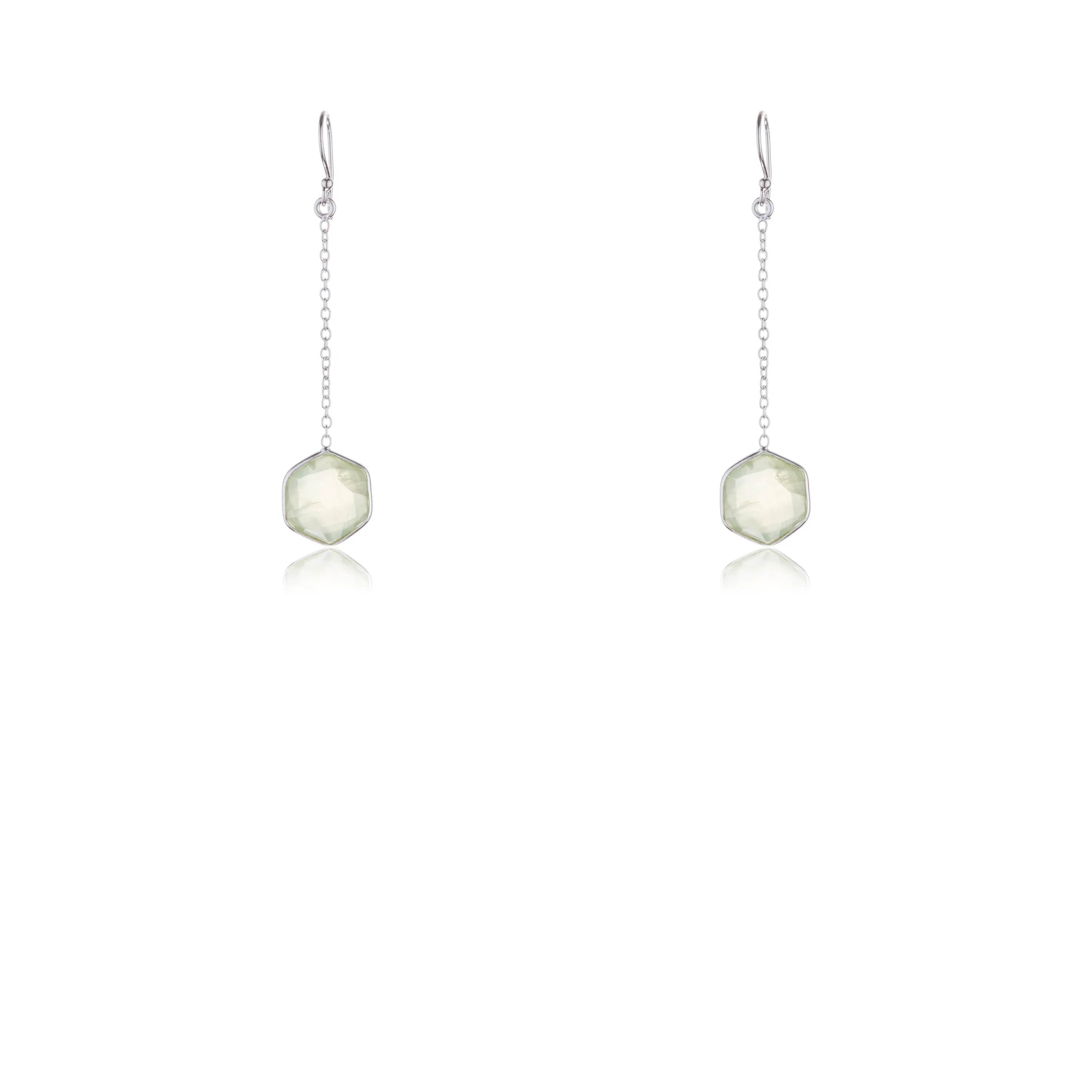 Keiko, Prehnite Earrings