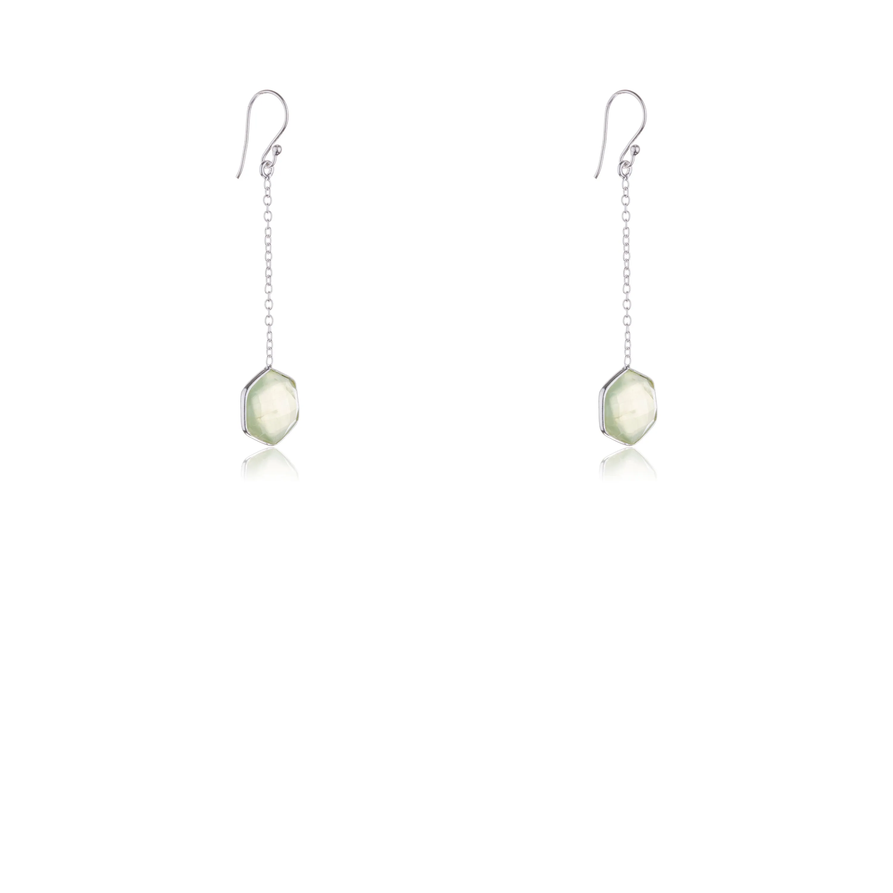 Keiko, Prehnite Earrings