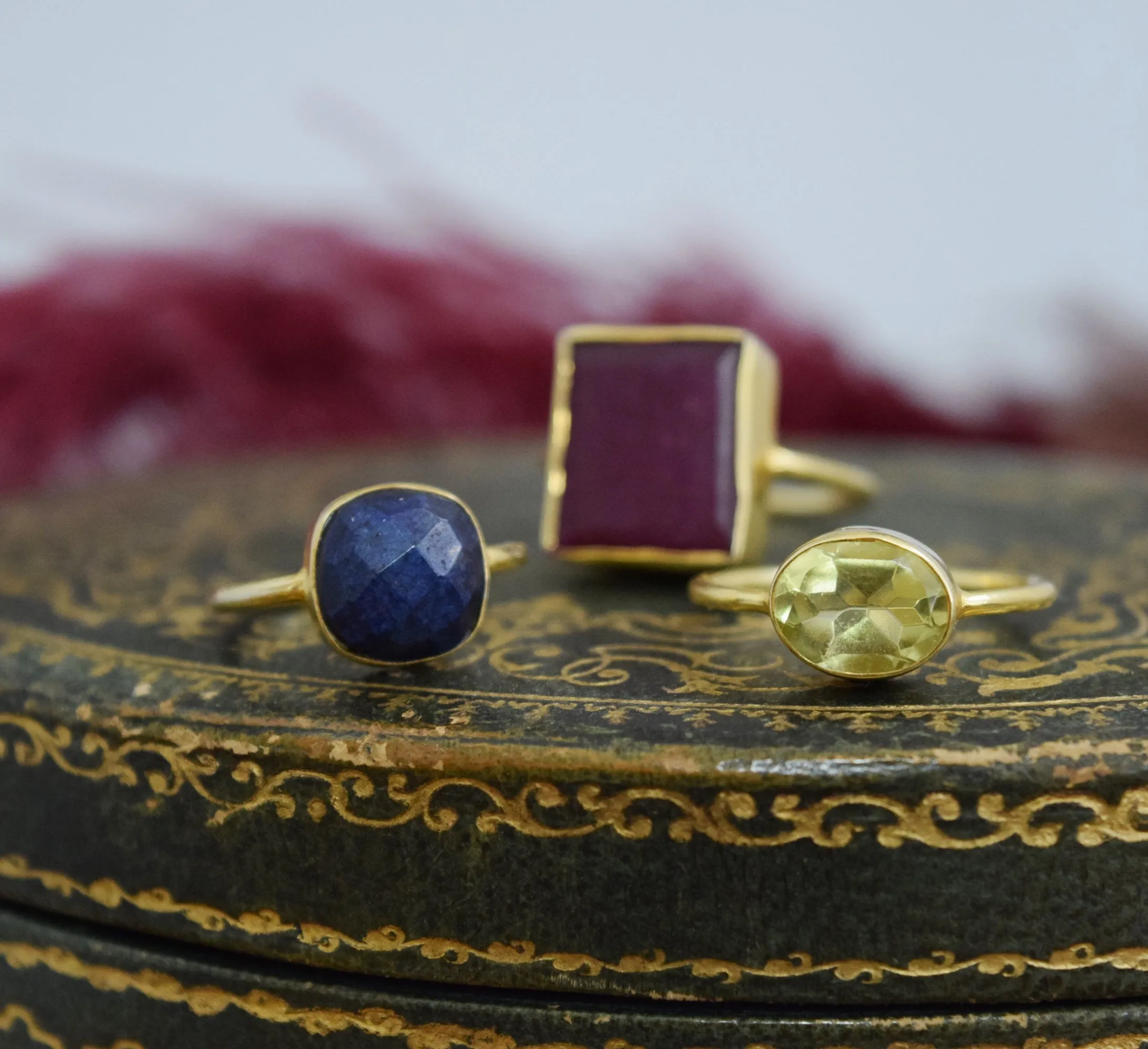 Lapis Lazuli Vermeil Ring