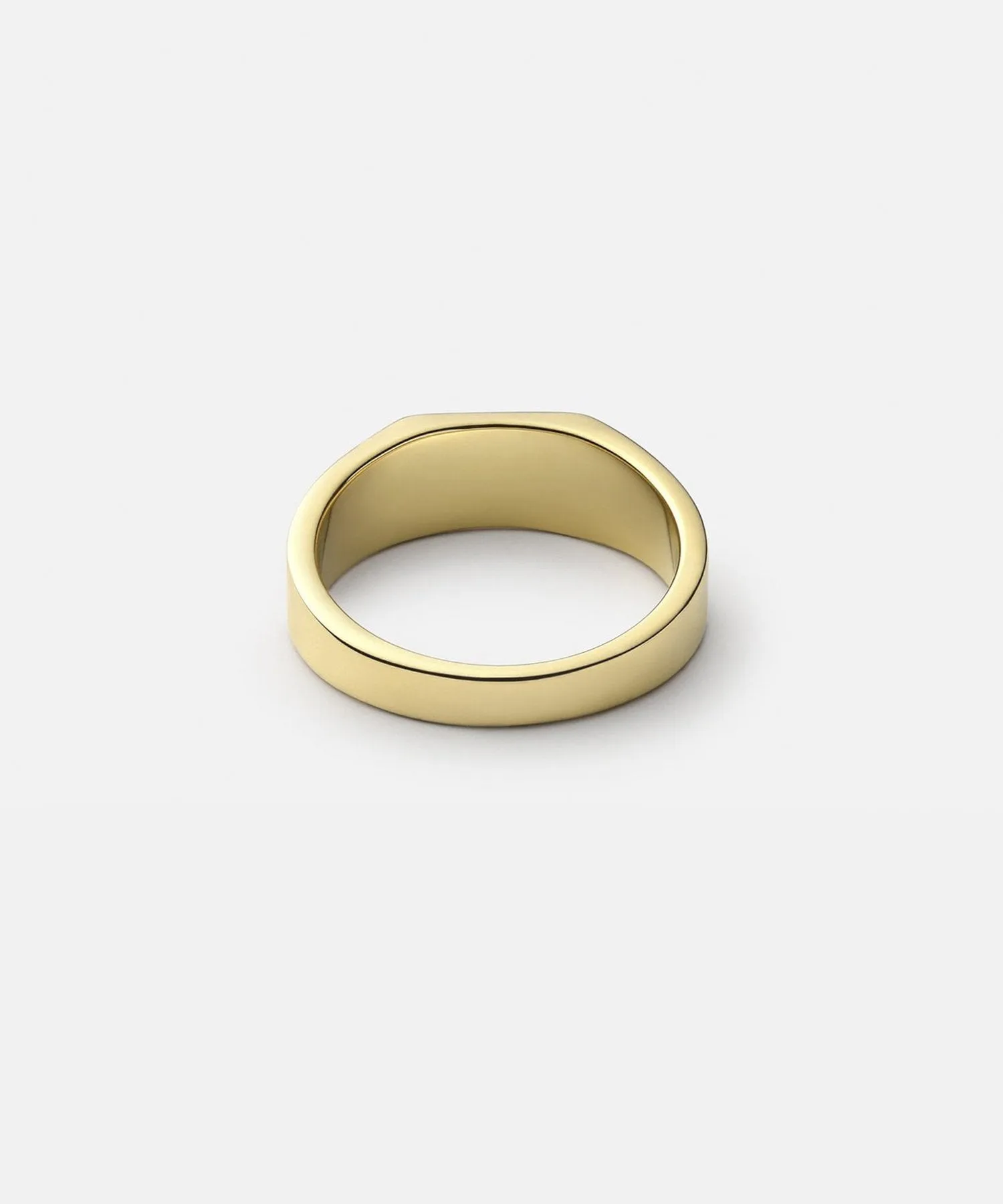 Miansai Geo Signet Ring in Gold Vermeil