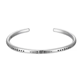 New Arrival Vintage Silver Color Fish Pattern Open Bracelet Bangle Hand Beat Irregular Bracelet For Women Men Jewelry
