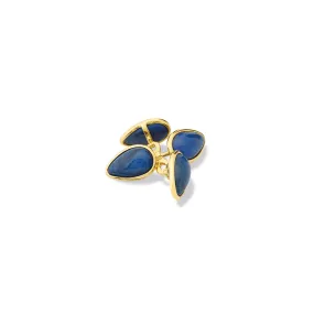 Ovale Double Ended Cufflinks Yellow Gold - Lapis Lazuli