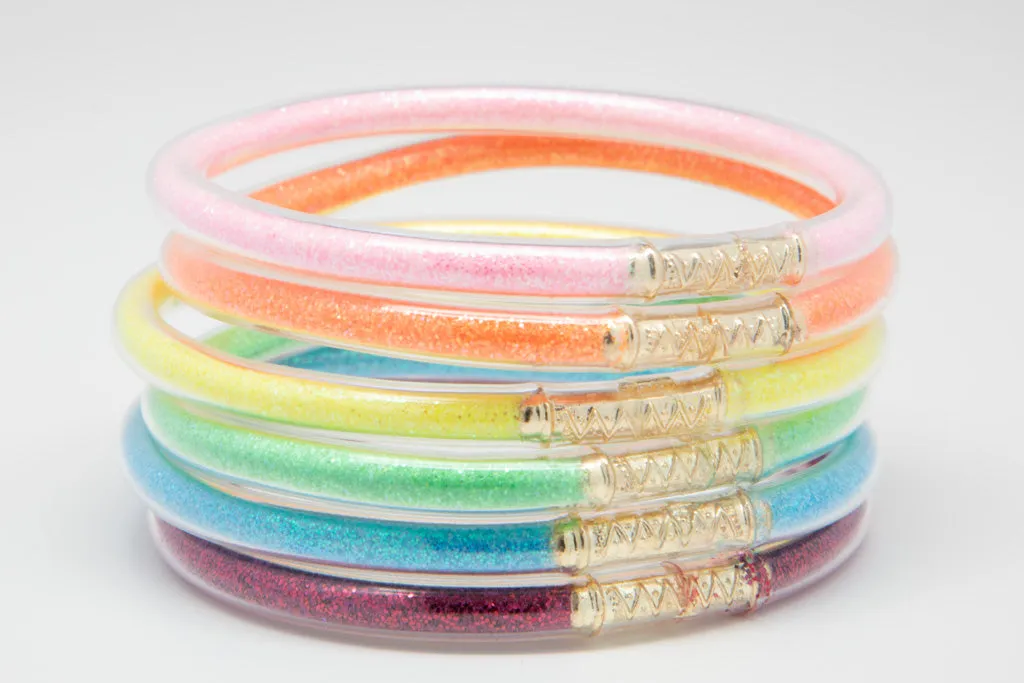 Rainbow Bangles Waterproof for Girls - Jewelry