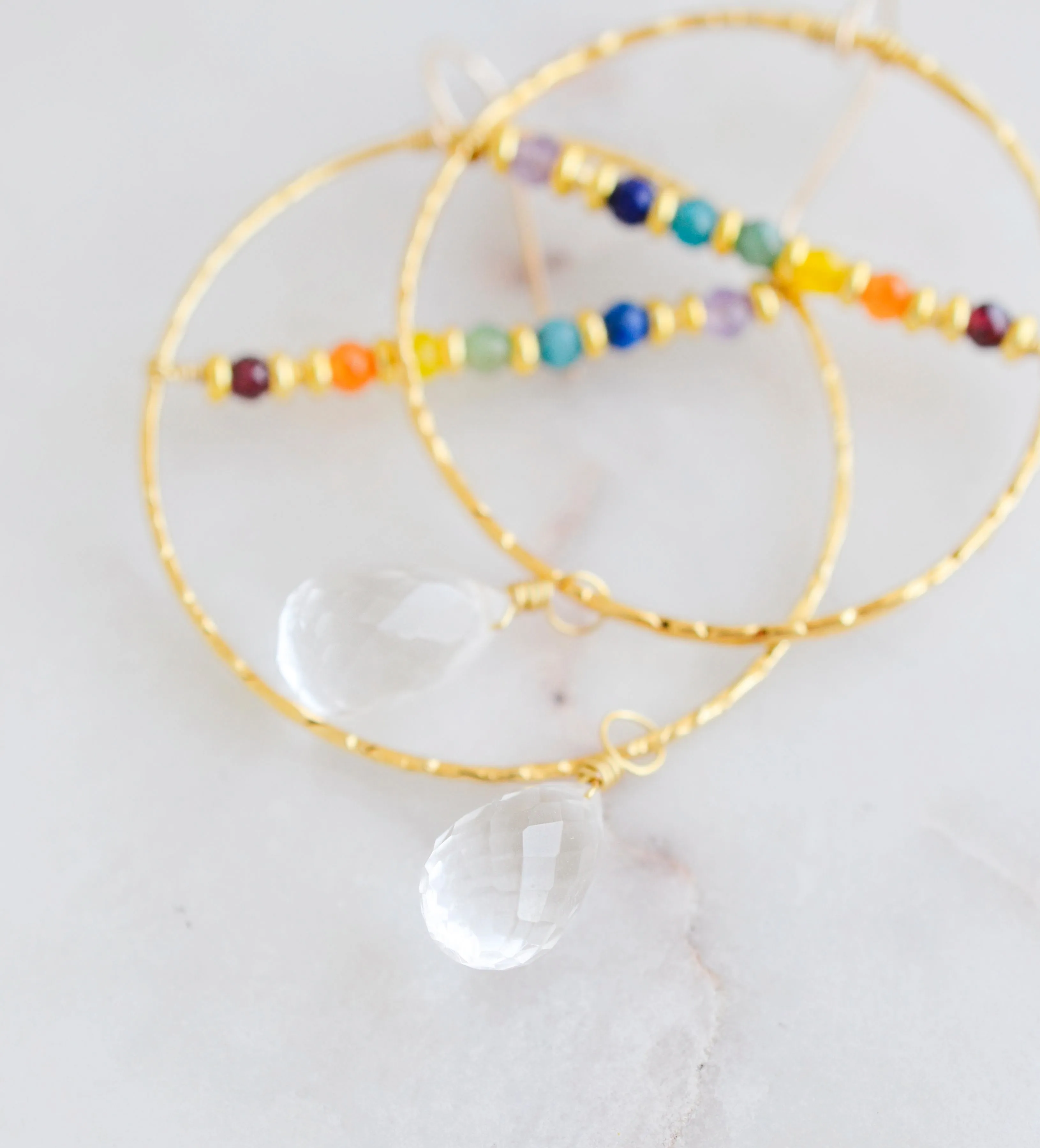 Rainbow Joie Hoop Earrings